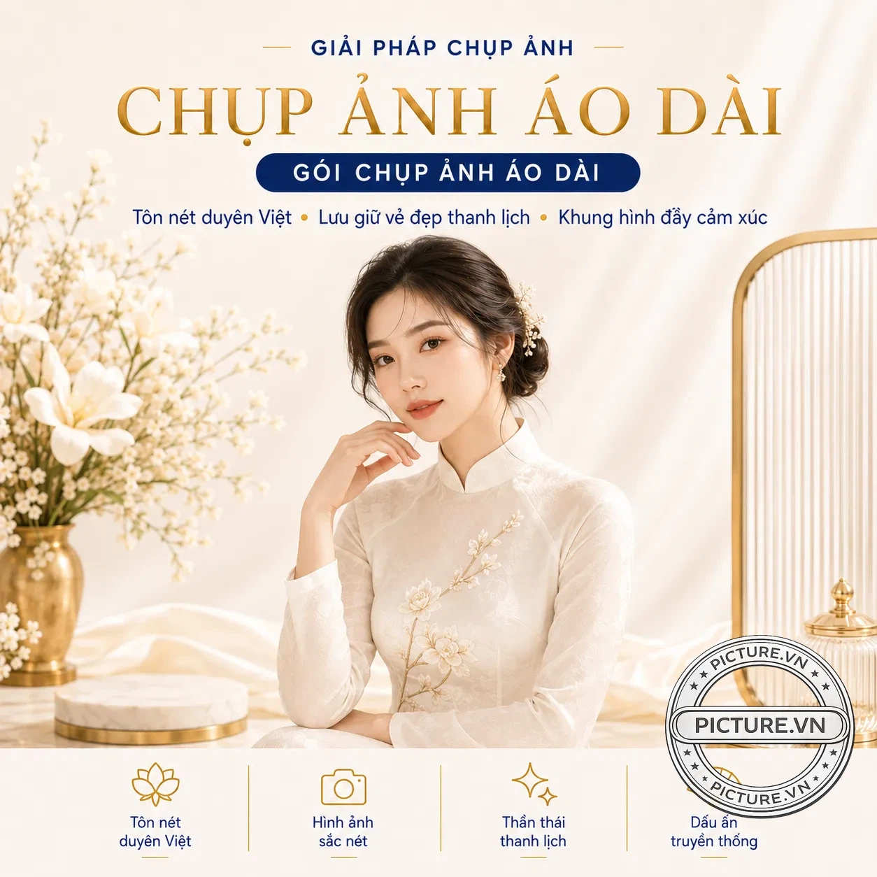 Chụp ảnh áo dài