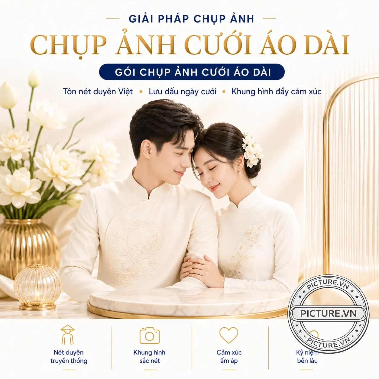 Chụp ảnh cưới áo dài