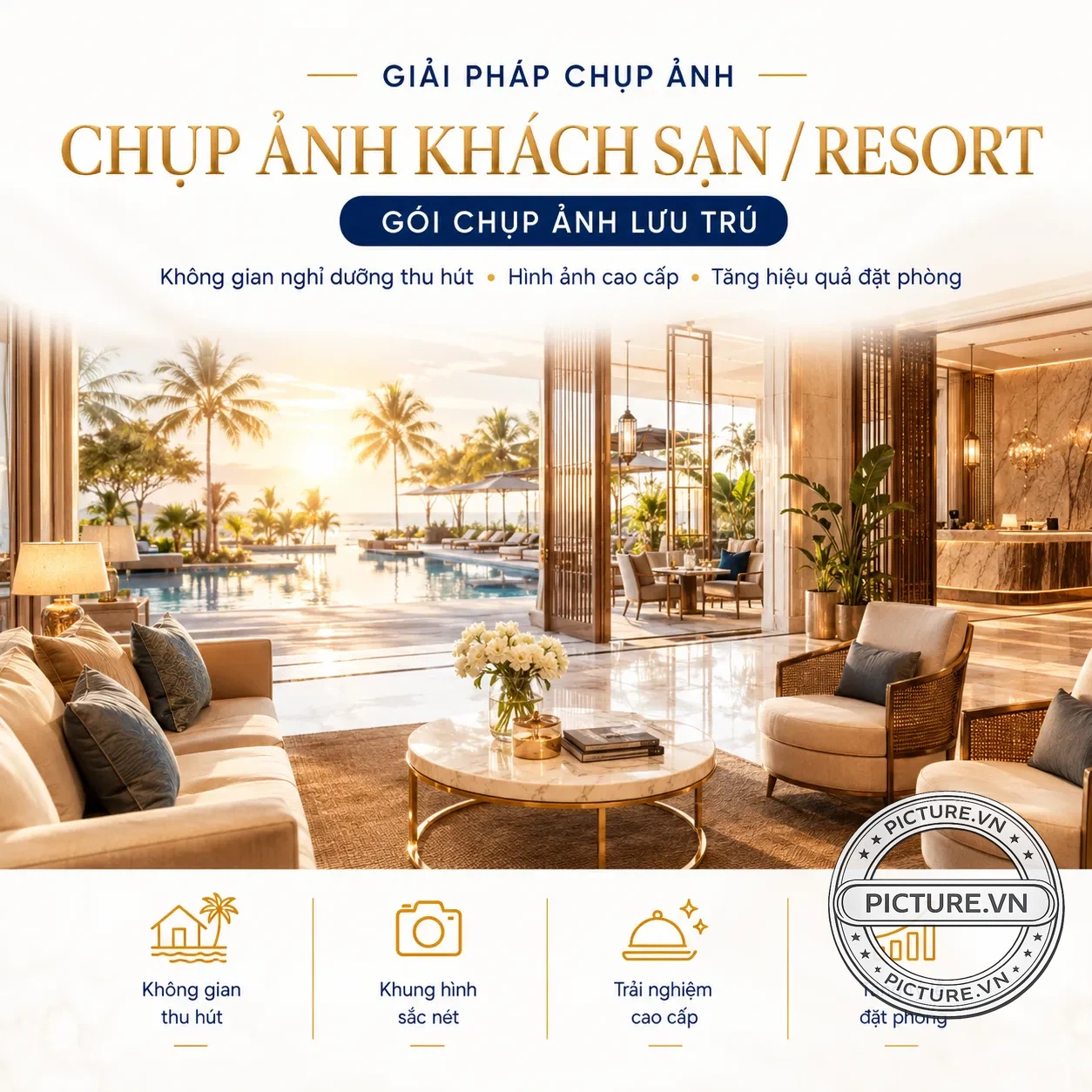 Chụp ảnh khách sạn resort