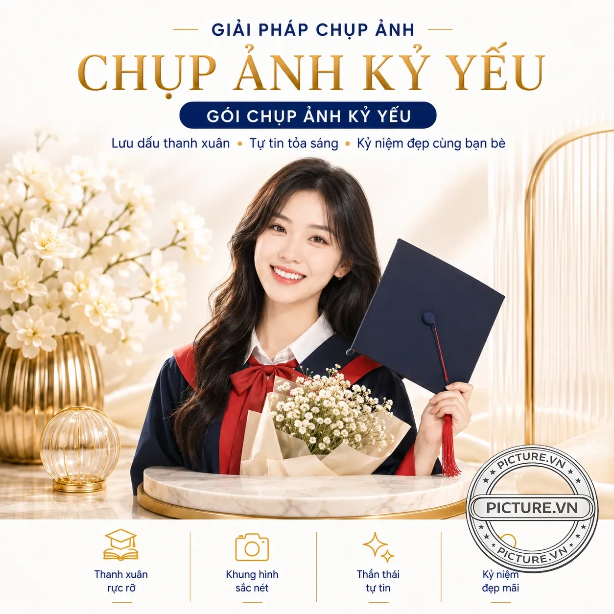 Chụp ảnh kỷ yếu