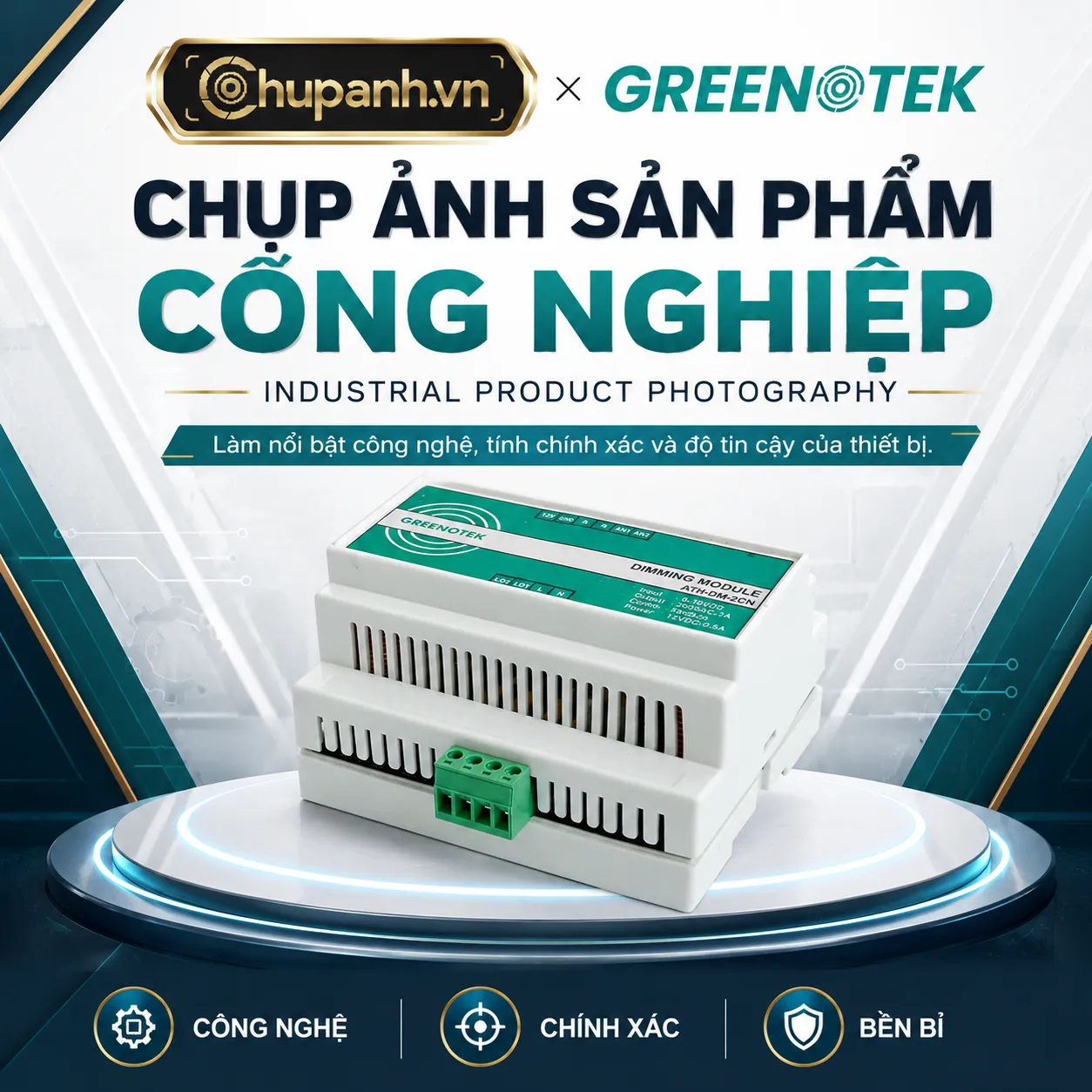 chụp ảnh sản phẩm công nghiệp Greenotek