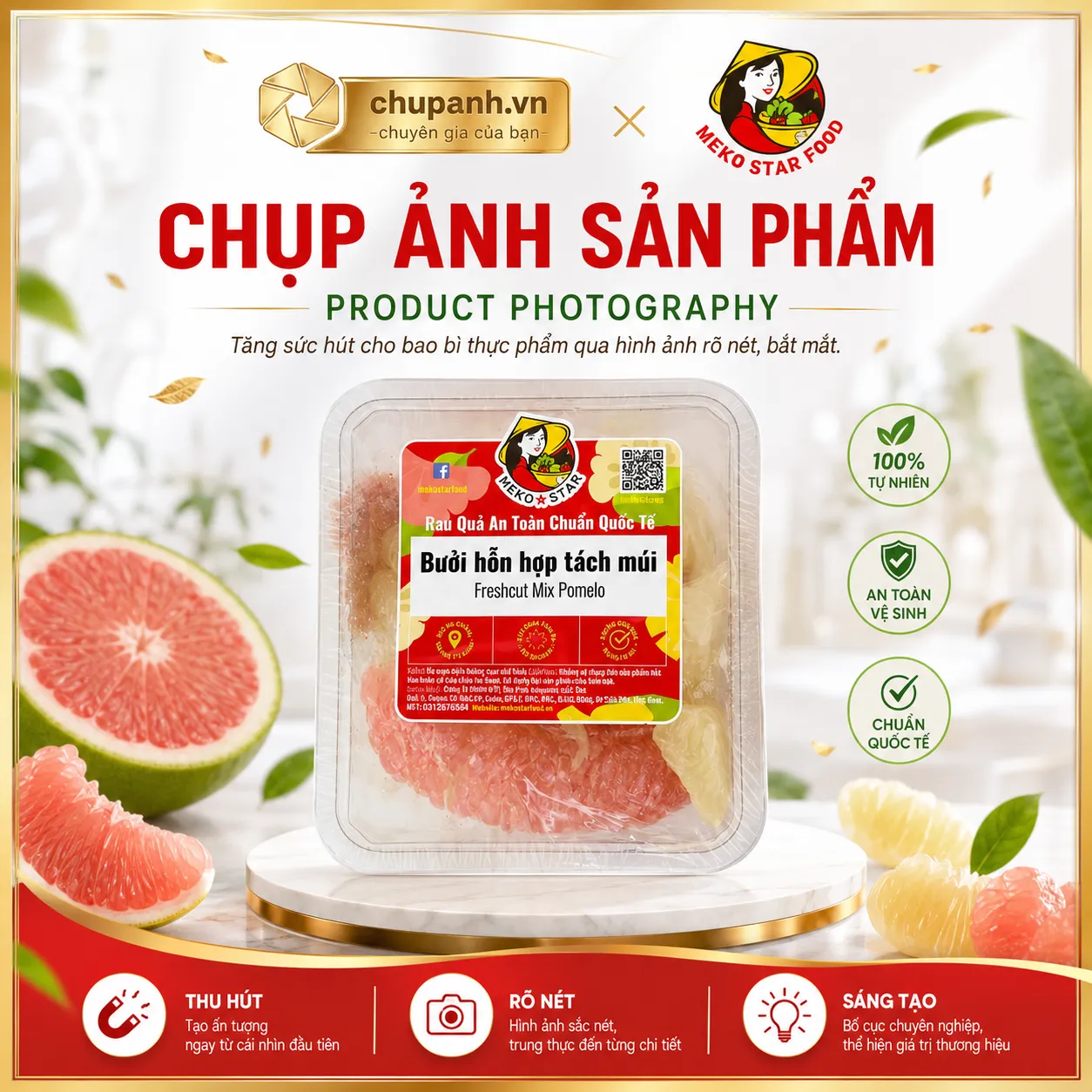 chụp ảnh sản phẩm Meko Star Food