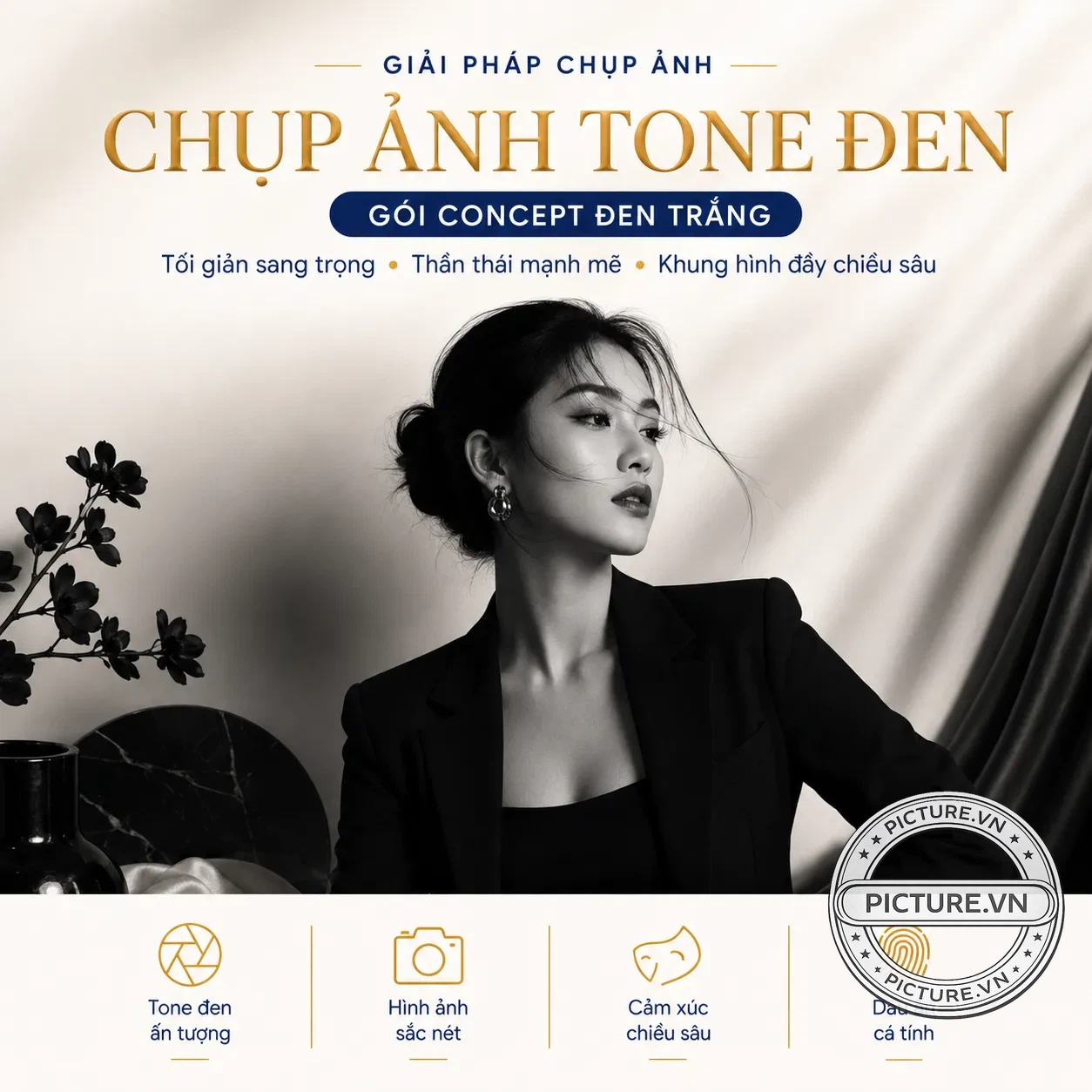 Chụp ảnh tone đen