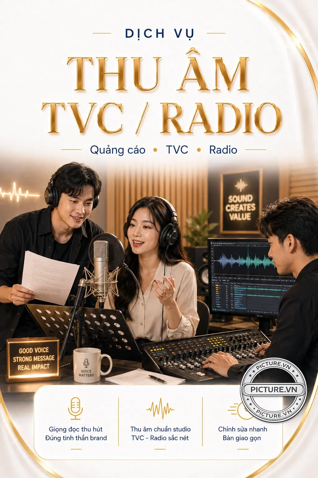 Dịch vụ thu âm TVC radio