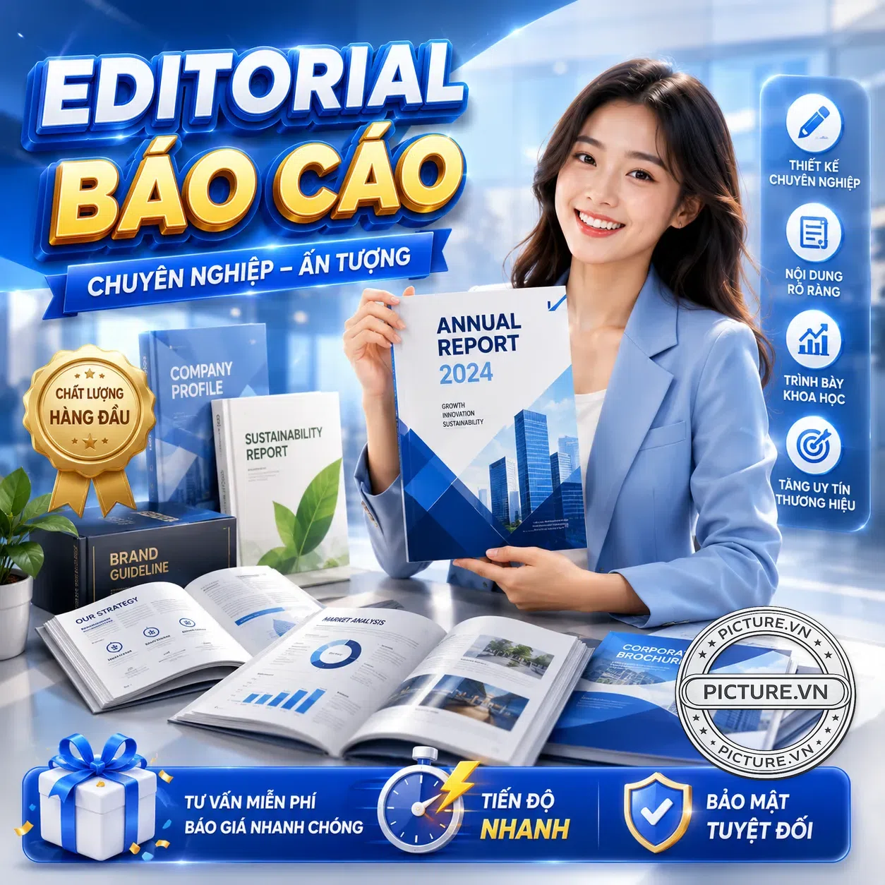 Thiết kế editorial báo cáo