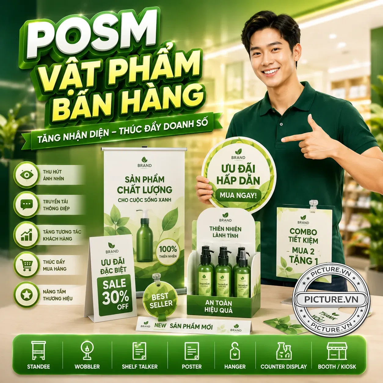 Thiết kế POSM vật phẩm bán hàng
