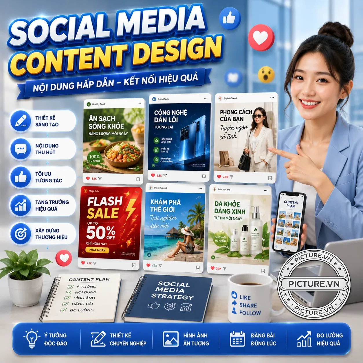Thiết kế social media content
